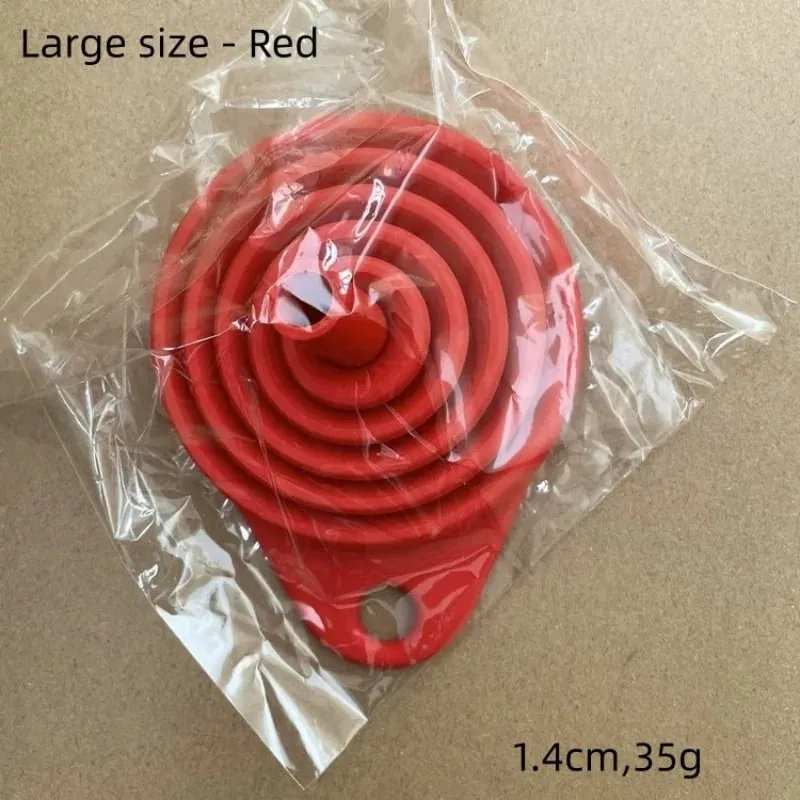 1/3/5/10 pcs S L Folding Silicone Funnel for Filling Bottles Kitchen Silicone Funnel Collapsible Kitchen Gadgets Oil Filler