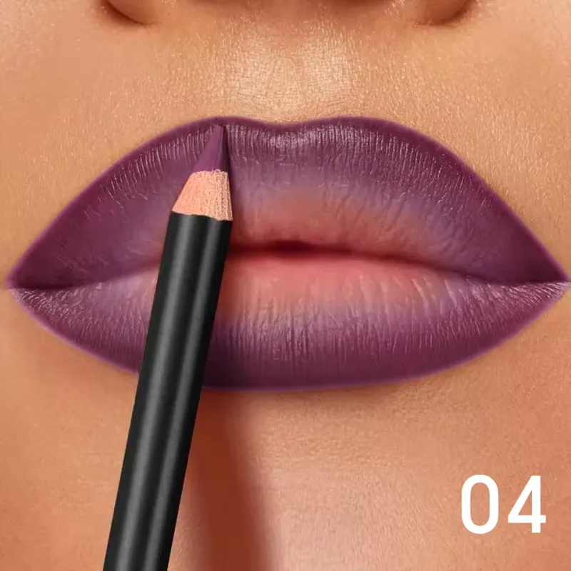 6-Color Waterproof Matte Lip Liner - Long-Lasting Non-Transfer Formula Matte Finish 6 Versatile Shades