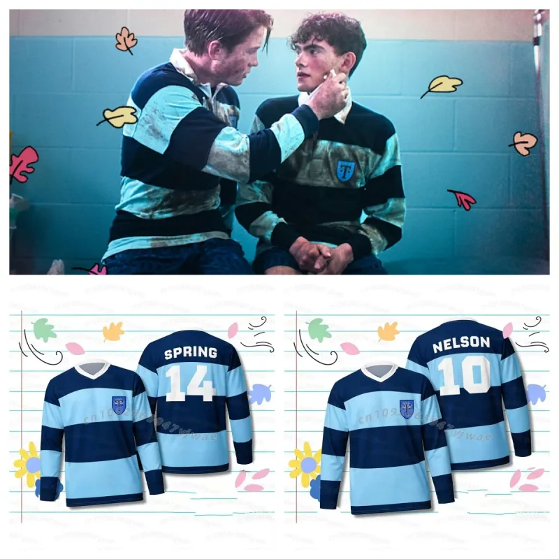 2026 New Heartstopper Forever Lgbtq Men's T-Shirt Nick Nelson Charlie Spring 10#14# Rugby Jersey Truham Grammar Men Hoodies