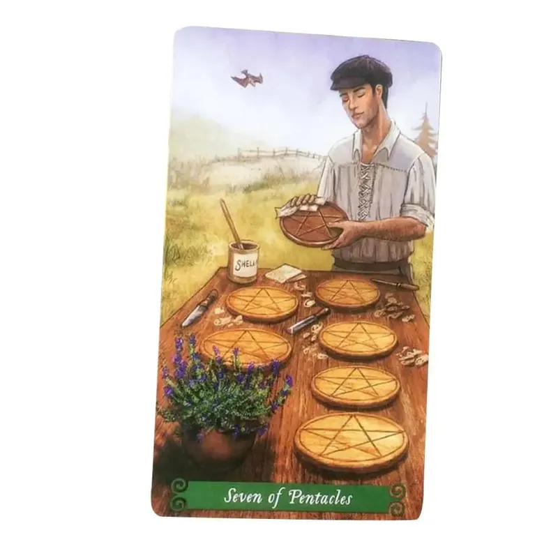 new Tarot deck oracles cards mysterious divination green witch tarot cards for women girls cards game board game — image 4