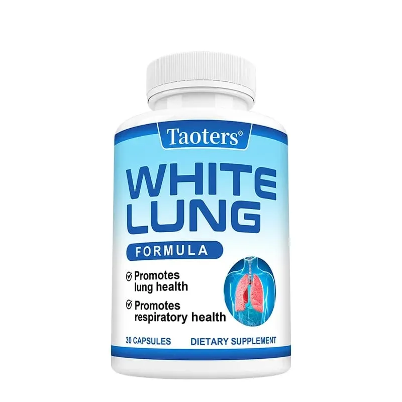 White Lung - with Quercetin Bromelain Vitamin D K Lung Cleansing and Detoxification Supports Lung and Respiratory Health