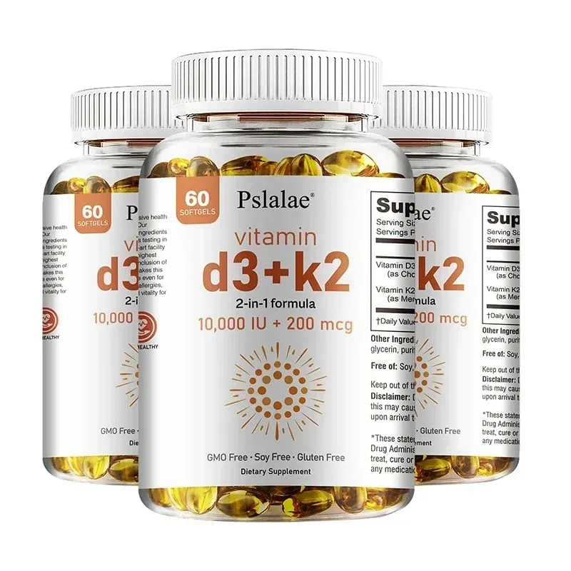 Vitamin D3 with K2 - Immune Support Healthy Muscle Function and Bone Health for Heart Joint Health