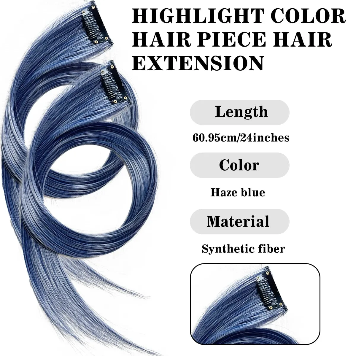 สีสังเคราะห์คลิปในส่วนขยายของผมตรงไฮไลท์ผมริ้วสายรุ้งแขวนผมชิ้นวิกผมสำหรับผู้หญิงพรรค