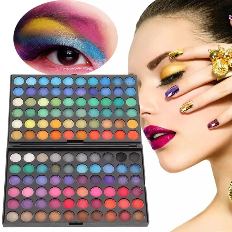 120 Color Makeup Palette Professional Nude Eyeshadow Kit Waterproof Matte Shimmer Glitter Eyeshadow Palette