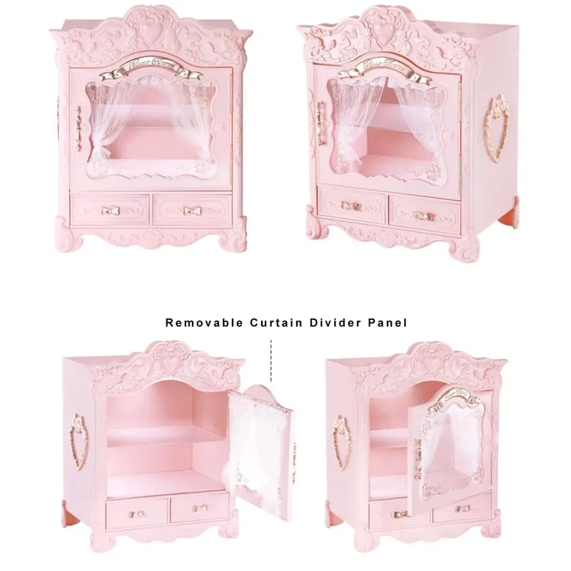 Flower Knows Bunny Garden Makeup Organizer Box Cute Aesthetic Cosmetic Storage Case Large Capacity Vanity Organizer