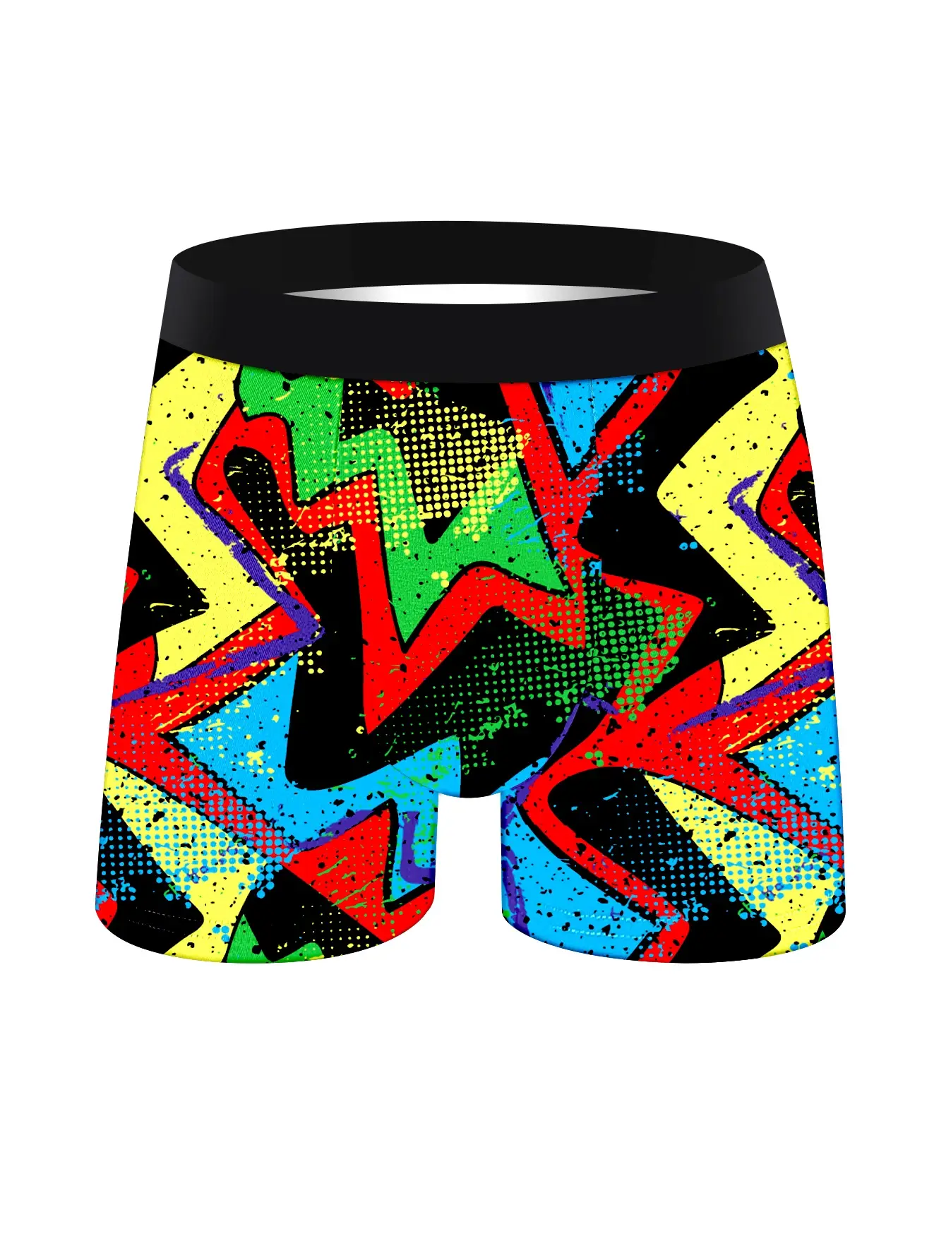 10Pcs Men'S Underwear Soft Comfortable Loose Skin-Friendly Men'S Long Boxers Briefs Trendy Colorful Fashionable Men'S Pants — image 2