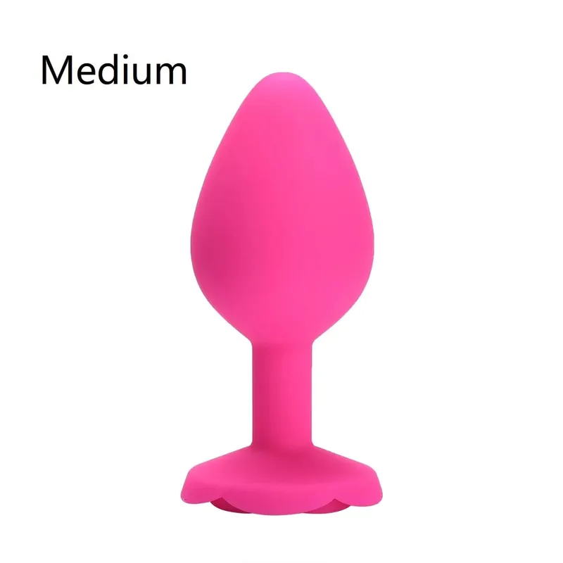 Rose Flower Siliconen Anale Kralen Butt Plug Set Kleine Medium Grote Anale Plug Sieraden Anale Trainer Dildo Anus Seksspeeltje Mannen Vrouwen Gay