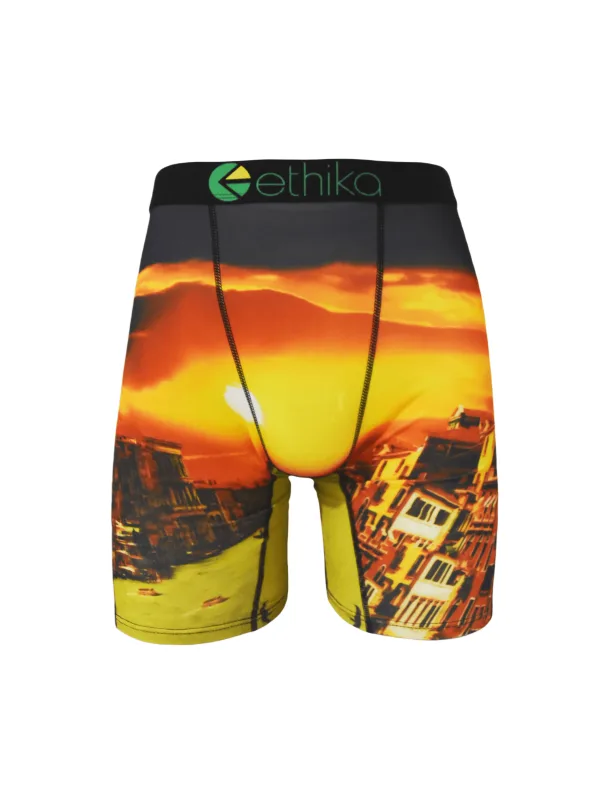 Celana Boxer Pria Lembut 1 Buah Pakaian Dalam Sehari-hari Nyaman Bernapas Peregangan Fit Poliester S-XXXL Ringan