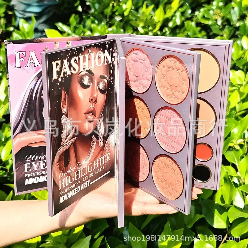 Eyeshadow Palette Book Shimmer Matte Glitter Chameleon Pressed Pigments Professional Stage Makeup Cosplay Kit 48 Color