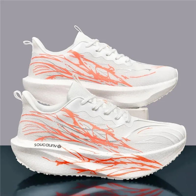 Lightweight Running Men's Sneakers Carbon Board Speciality Marathon Sports Walking Shoes Male Women's Athletic Nonskid Sneakers — image 12