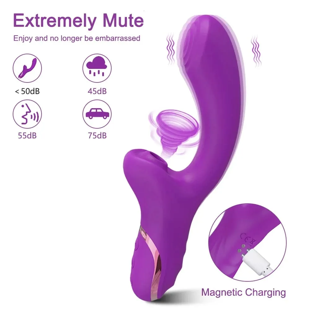 Pengisap Kelentit Faraj Penggetar untuk Wanita G-Spot Kelentit Puting Perangsang Melancap Wanita Barangan Dewasa Mainan Seks untuk Wanita 18+
