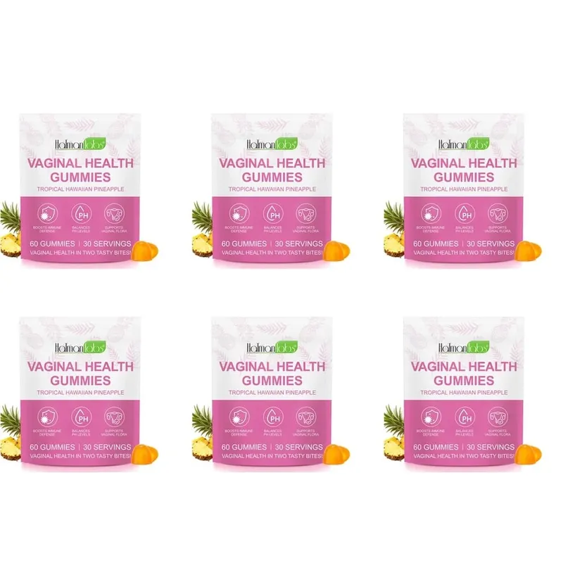 HolmanLabs Vaginal Health Gummies with Vitamin C and Probiotics Supports Vaginal Flora Helps Balance PH Levels 60 Gummies
