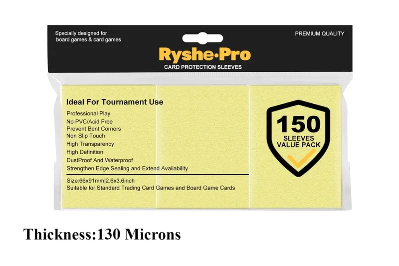 150Pcs Premium Card Sleeves 2.6"x3.6" Compatible with Standard Size Trading Cards for MTG Pokemon TCG Baseball Card Sport Cards — image 13