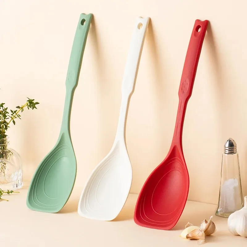 Multi-functional silicone spatula and spoon household non-stick pan special stir-frying spatula kitchen cooking spoon