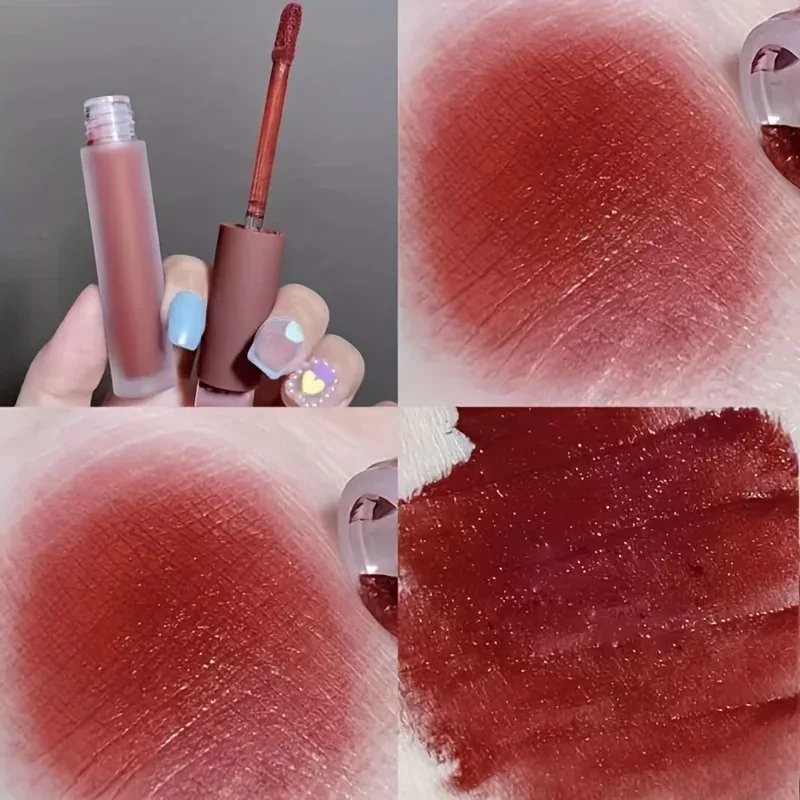 Herorange Velvet Matte Lip Mud Low Saturation Waterproof Long Lasting Non-Sticky Cup Lip Makeup