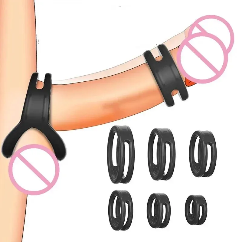 Sex Toys For Male Cock Ring Penis Enhance Erection Delay Ejaculation Cockring Foreskin Lock Semen Ring Sex Shops Intimate Goods