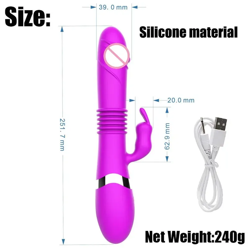 Large Dildo G Spot Vibrator Rabbit Clitoral Clit Stimulation Realistic Penis Sex Shop Sex Toy Adult Product Vibrador for Women