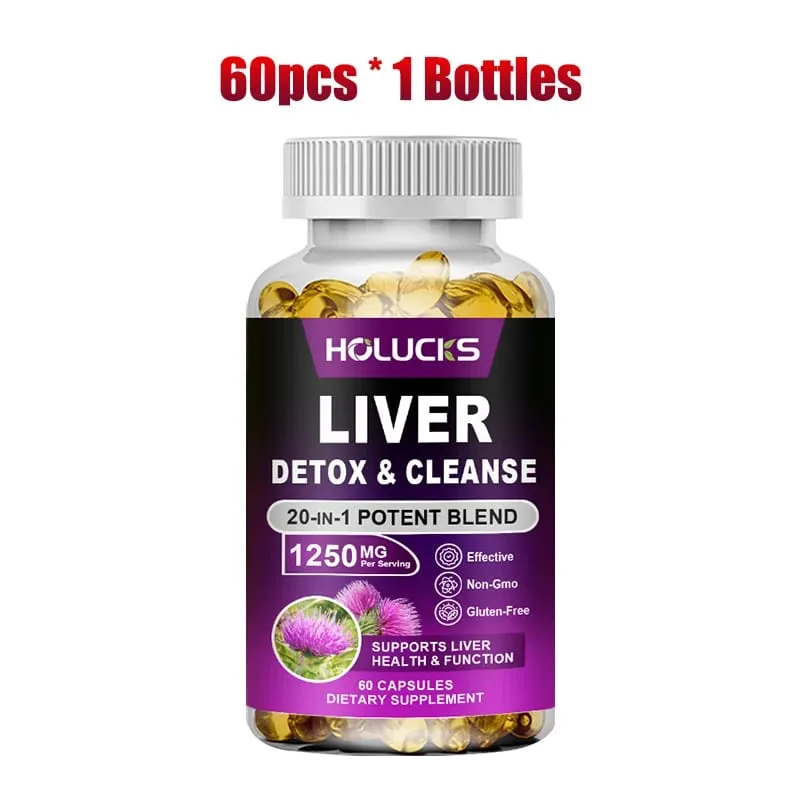 Viên Giải Độc Gan & Làm Sạch Với Cây Kế Sữa Hỗ Trợ Loại Bỏ Độc Tố Tiêu Hóa & Sức Khỏe Thận Chất Chống Oxy Hóa & Giải Độc