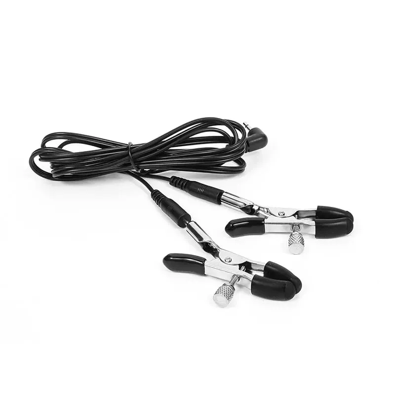 Electric Shock Accessory BDSM Nipple Clamp Breast Massager SM Bondage Labia Clip Clit Stimulator E-stim Glove/Pad Couple Sex Toy