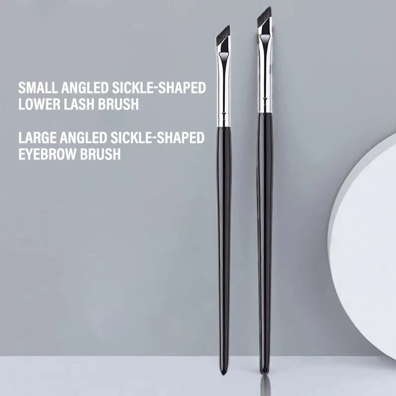 Sickle Eyeliner Brush Eyeshadow Blade Brush Detail Brush Diagonal Eyebrow Brushes Undereyelid To Sleeping Silkworm Makeup Tools