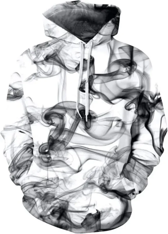 Hoodie Grafik Lelaki Uniseks Cetak Kebaharuan Hoodie, Baju Pullover Corak 3D Dengan Poket, Hoodie Grafik Panas Lengan Panjang Saya