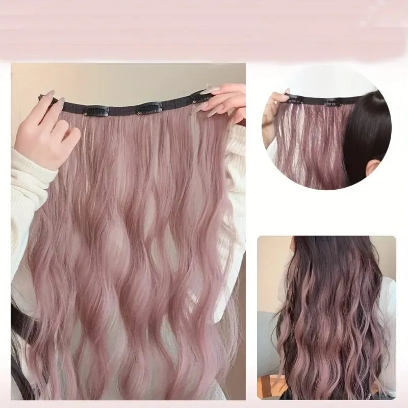 Curly water waves a four-cal highlight hair extension invisible synthetic hair extensions natural and traceless