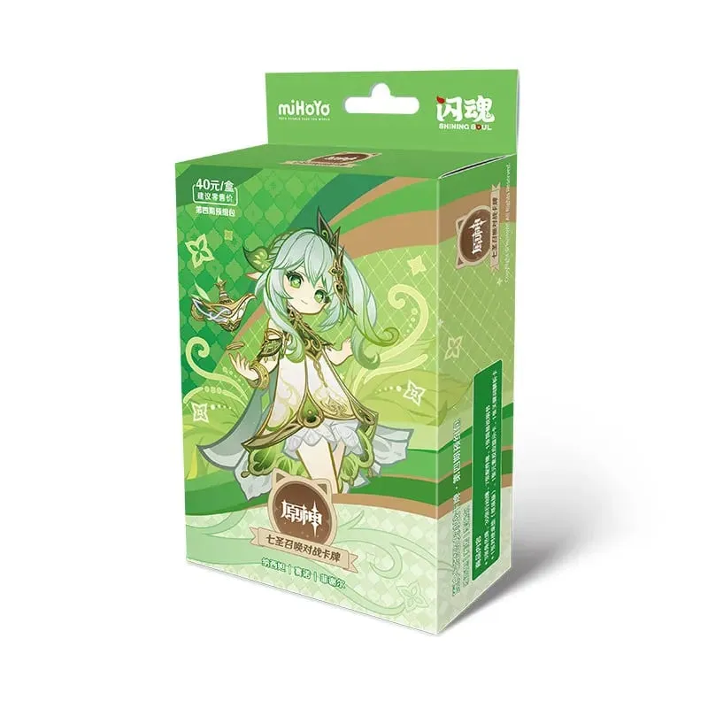 Original Genshin Impact Card Genius Invokation TCG Battle Card Hu Tao Raiden Shogun Anime Character Collection Card Kid Toy Gift