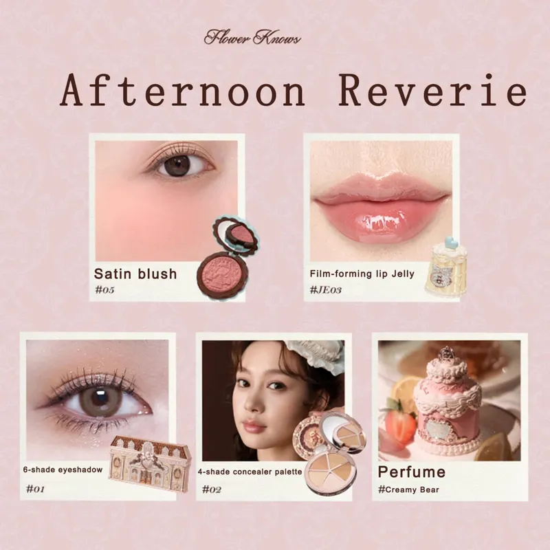 New Arrive Flower Knows The Sweetie Bear Collection Mini Setting Powder Cookie Perfume and Dual Ended Brow Gel and Pencil — image 16