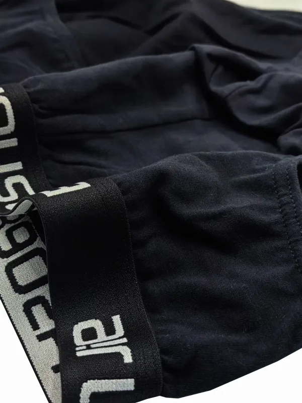 Ropa interior de algodón para hombre, 5 piezas, color negro, cómoda, transpirable, Simple, a la moda, calzoncillos para hombre, combinación de ropa interior deportiva informal