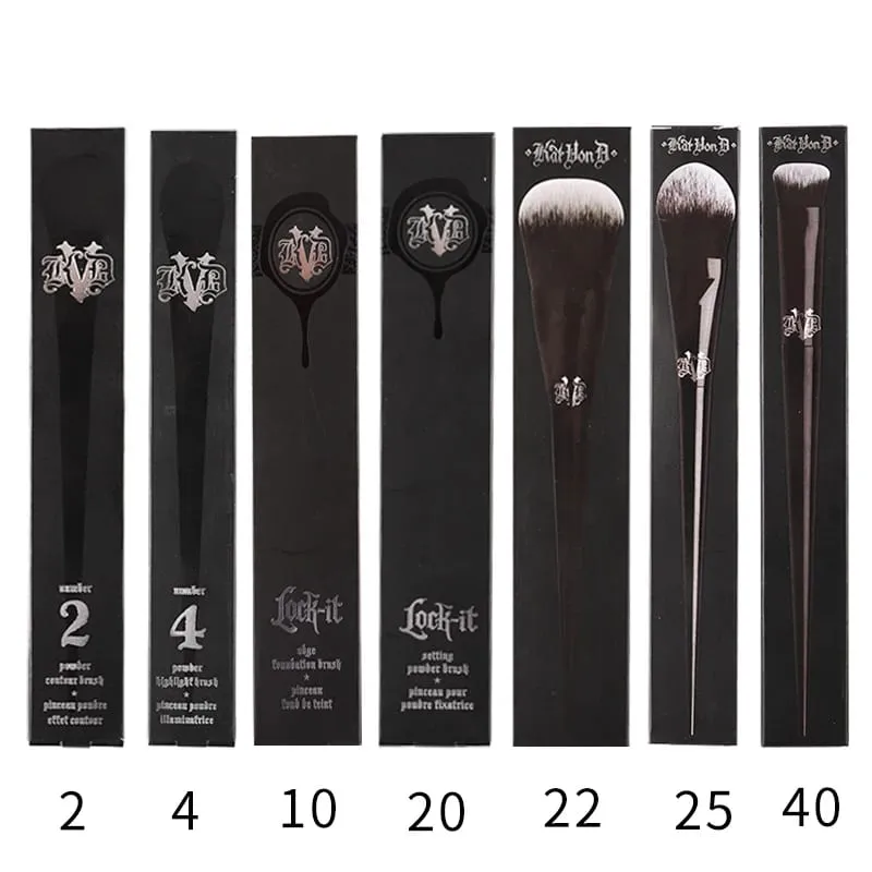 Kat Von D Makeup Brush Set & Kit Foundation Blush Highlight Concealer Powder Sculpting Eyeshadow Brush KVD Brand Makeup Brush — image 16
