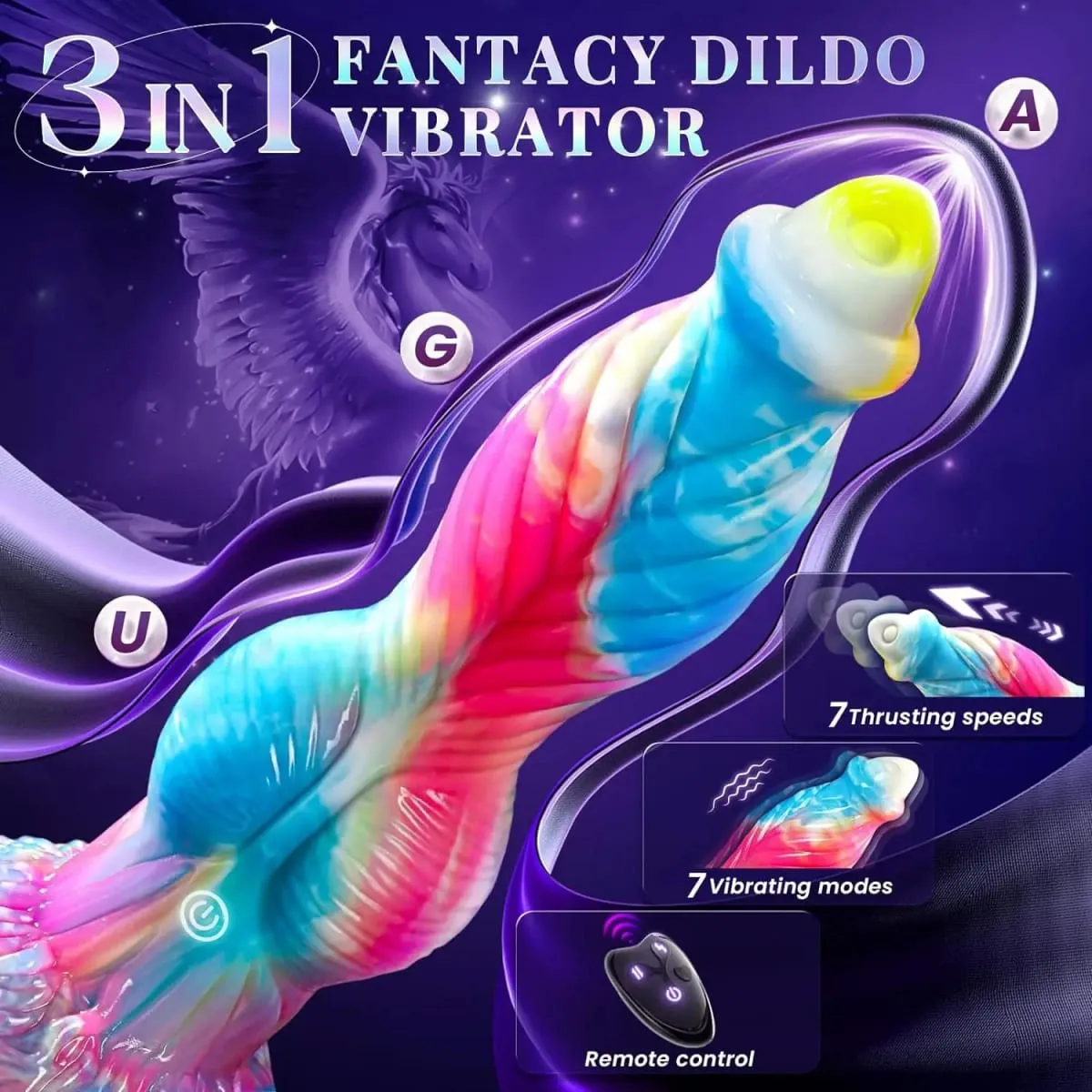Controle remoto empurrando monstro vibrador vibrador grosso enorme vibrador vibratório com ventosa brinquedos anais adultos brinquedos sexuais para mulher