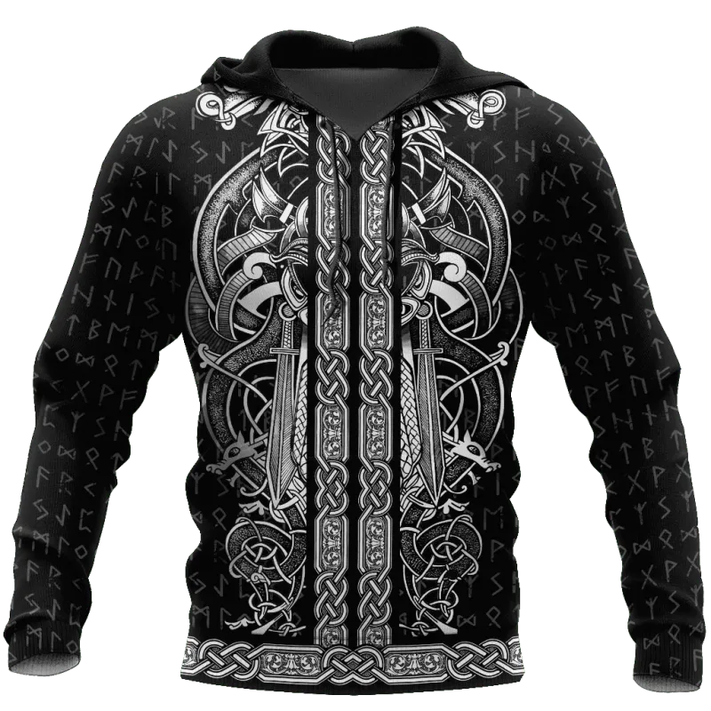 Men's Hooded Sweatshirts Men Vikings Brand Novelty Hoodies and Sweatshirts Fashion Unisex Hoody Oversized Hoodie Leisure New — image 9