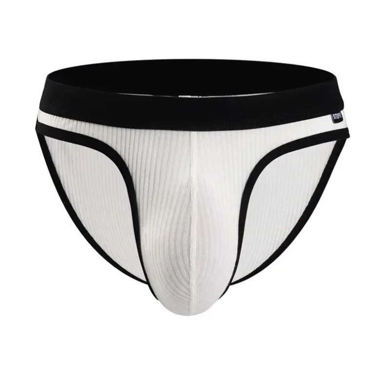 Men's Underwear U-Convex Pouch Briefs Breathable Soft Elastic Low Rise Panties For Men Daily Lingerie 2-Pack