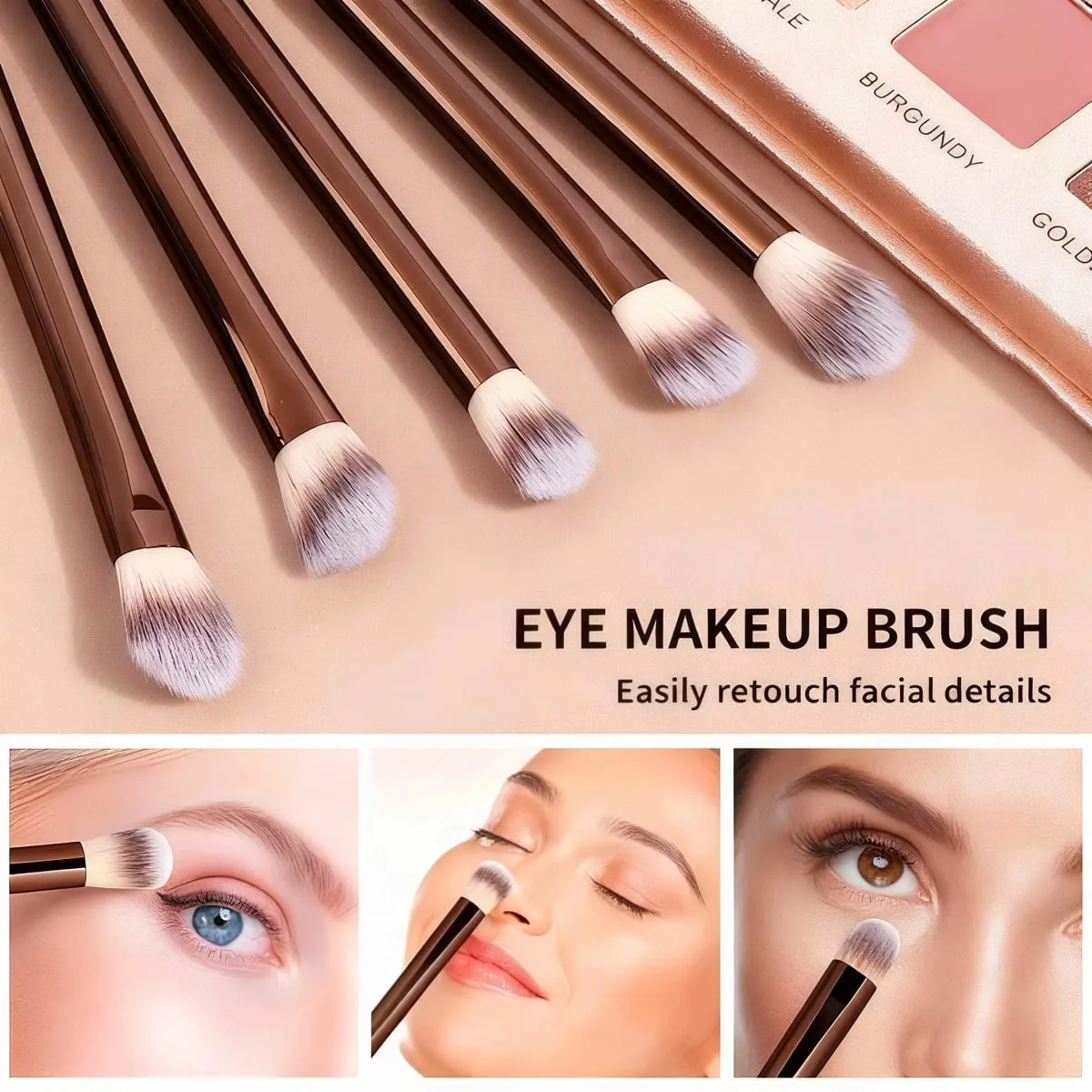 13pcs Makeup Brushes with Storage Bag Soft Fluffy Cosmetic Foundation Powder Eyeshadow Kabuki Blending Beauty Tool Makeup — image 4