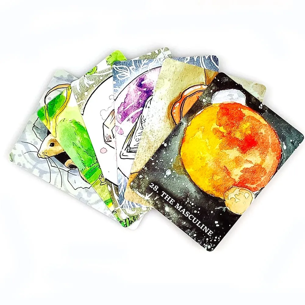 8.8*6.3cm The Paper Oracle Cards 43 Pcs Cards Divination Deck Cards Game English Vision Edition Board Playing Game For Party — image 5