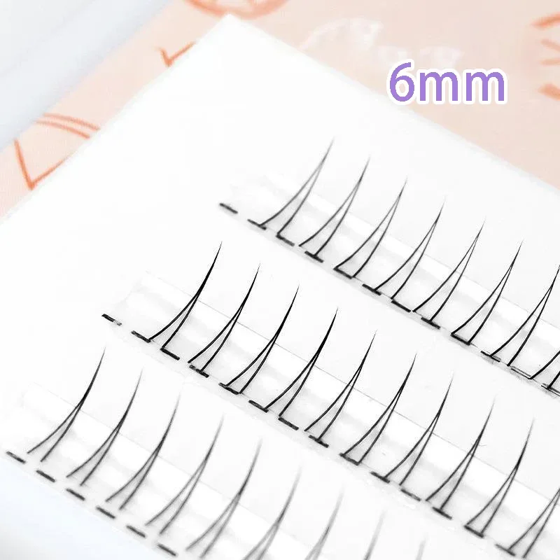 J Curl V Shape Under Eyelash Comic Eye Lashes Natural Bottom Lashes Soft Manga Eyelashes Bunches Eyelash Clusters Korean Makeup