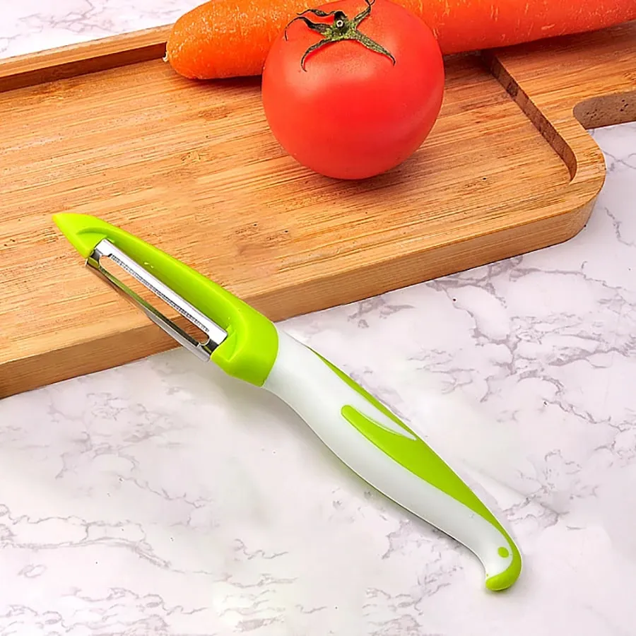 Vegetable and fruit peeler suitable for kitchen fruit vegetable and potato peeler ergonomic non-slip handle and sharp blade.