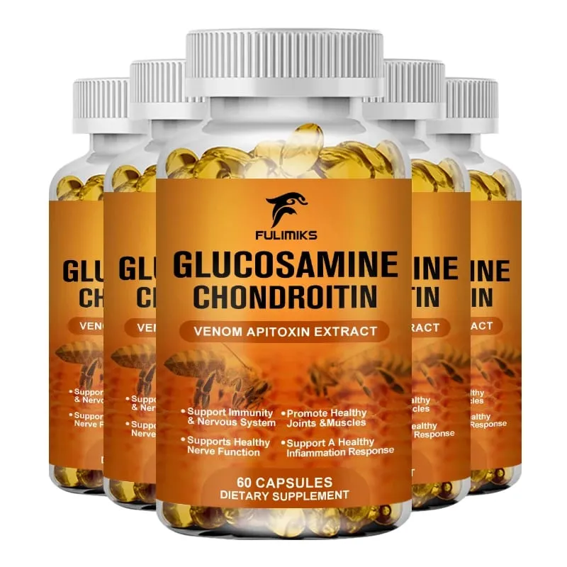 Premium Glucosamine Chondroitin Supplement with Bee Venom MSM & Hyaluronic Acid Supports Joint Flexibility & Cartilage Health