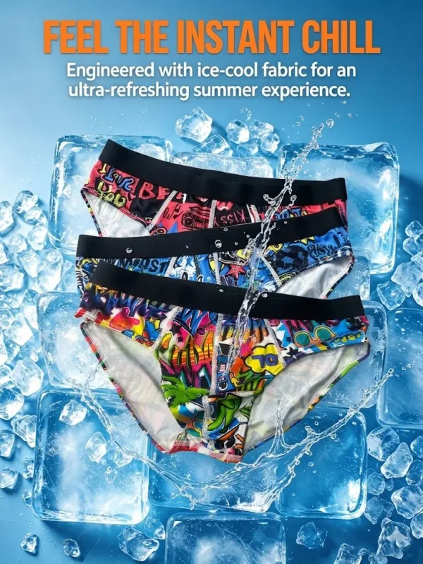 3-Pack Fashionable Men's Boxer Shorts, Comfortable, Soft, Fashionable, Printed, Casual and Versatile Men's Underwear