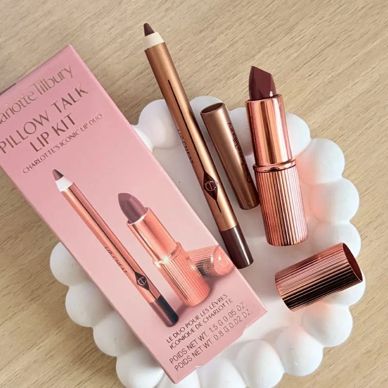 Makeup sets CT Lipstick Light Pink Medium Pink Plumps Gloss Lip Tint Heart-shaped Two-tone Blush Lip Liner Eyeshadow Palette