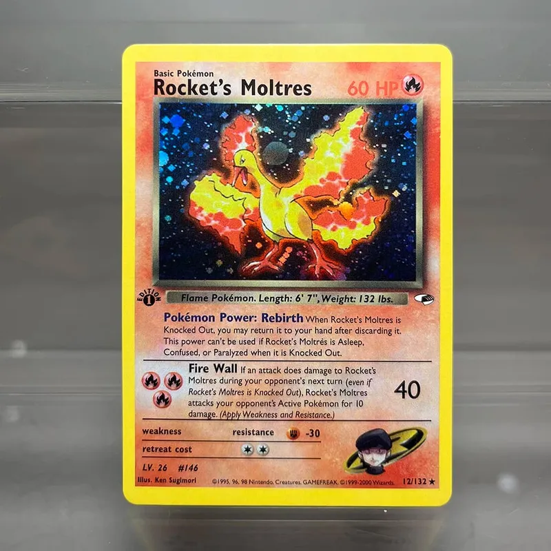 PKM Cards 1st Edition Gym Challenge 1996 Base Set Single Foil Cards Mewtwo Gengar Raichu Game Collection Cards PTCG Proxy Cards — image 10