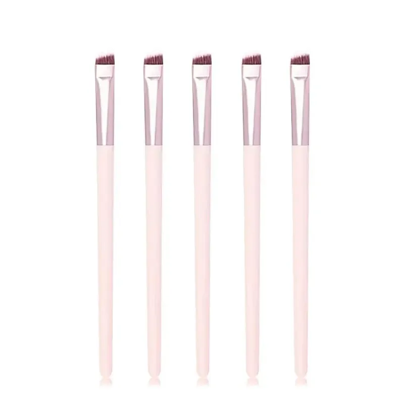 4Pcs Sickle Blade Eyeliner Brush Ultra Thin Flat Fine Eye Liner Makeup Brushes Flat Eyeliner Brush Eyebrow Make Up Brush