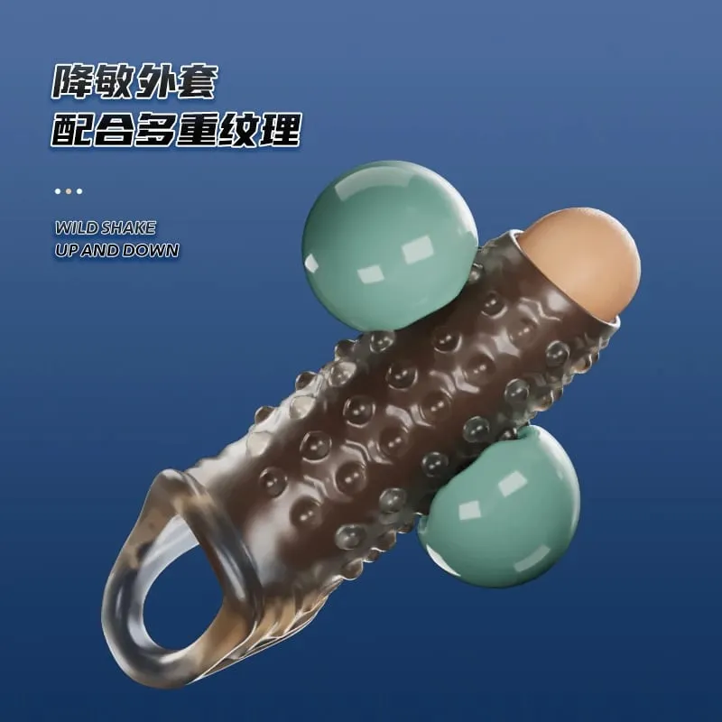 Penis Rings For Men Delay Ejaculation Condom Penis Sleeve Extension Extend Dildo Adult Anal Plug Sex Toys No Vibrator For Women — image 4