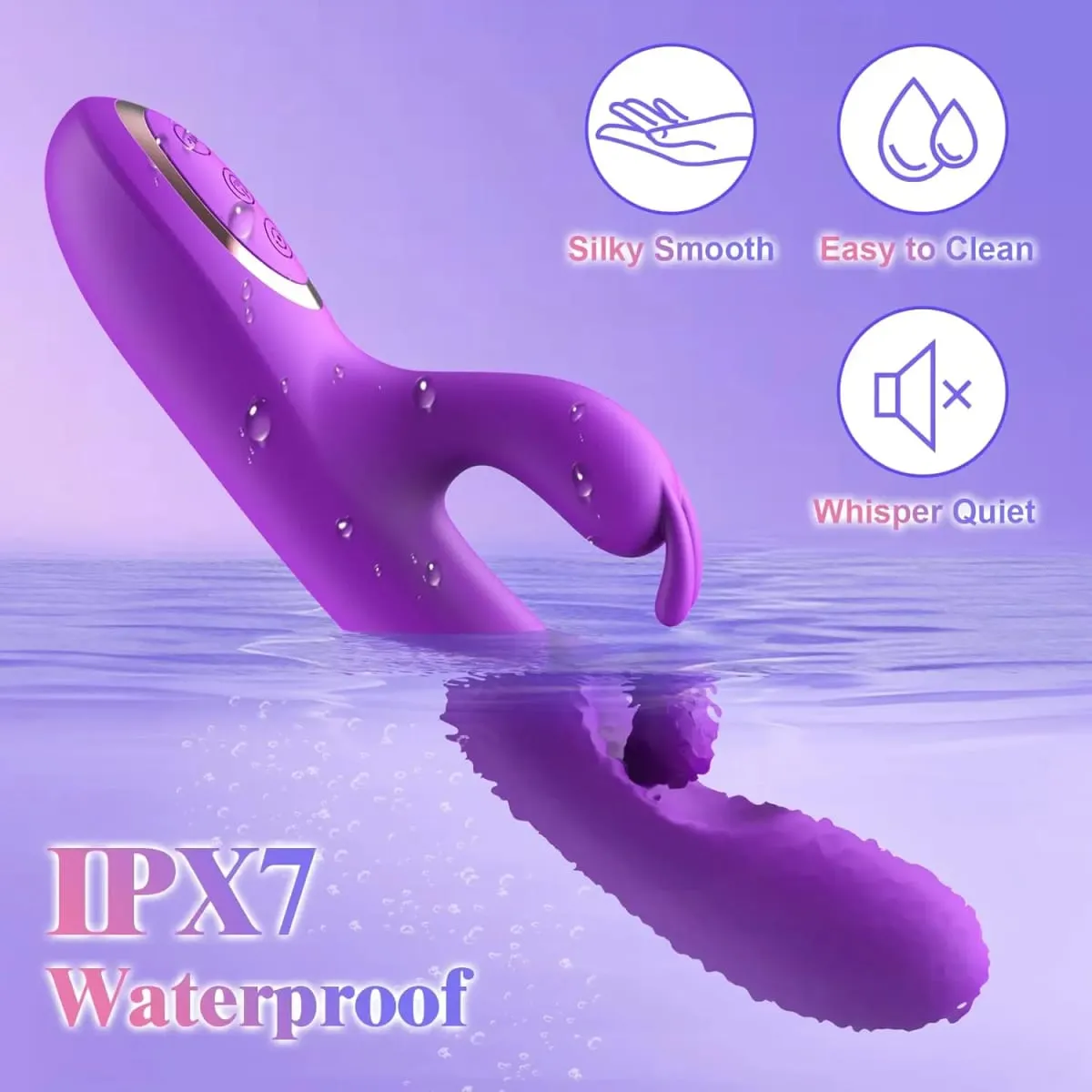 Điểm G Dương Vật Giả Máy Rung 3 Trong 1 Xoay 360° Mạnh Mẽ Âm Vật Máy Kích Thích Silicone Mềm Người Lớn Sản Phẩm Đồ Chơi Tình Dục Cho Nữ cặp Đôi