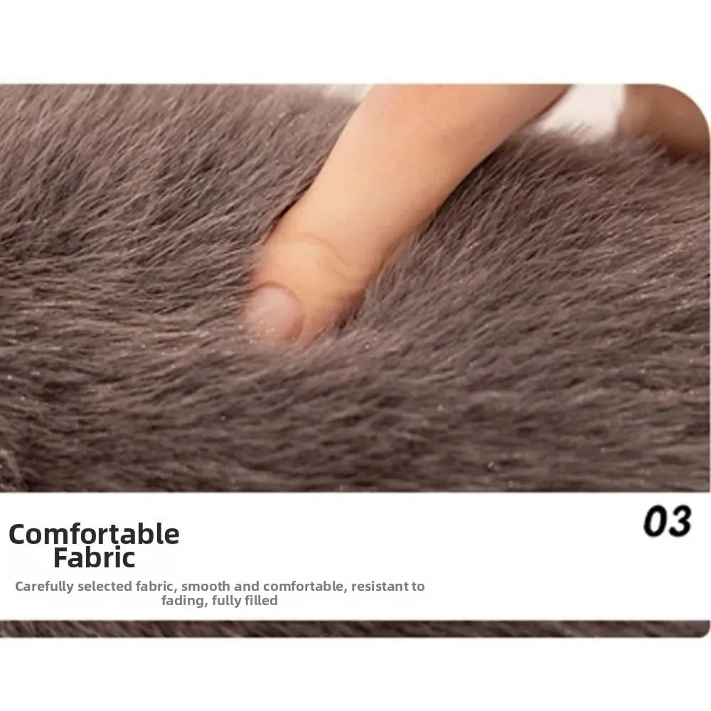 Soft Plush Ferret Plush Pillow Cute Expression Dense Stitching Long Ferret Cushion Fluffy Texture Stuffed Ferret Toy Long Body