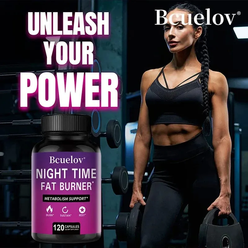 El mejor quemador de grasa nocturno: quemador de grasa termogénico, supresor natural del apetito y potenciador del metabolismo, salud inmunológica