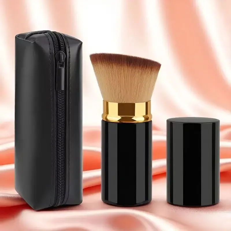Travel Portable Makeup Brush Set with Storage Bag Blush Foundation Brush Cosmetic Brushes for On-the-Go Beauty Essentials
