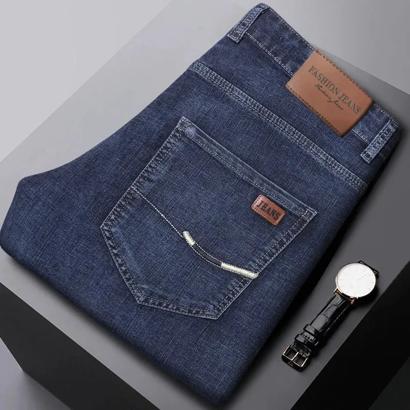 Wthinlee 8 Models Spring Autumn Business Jeans Men Casual Straight Stretch Fashion Classic Work Denim Trousers Brand Clothing — image 13