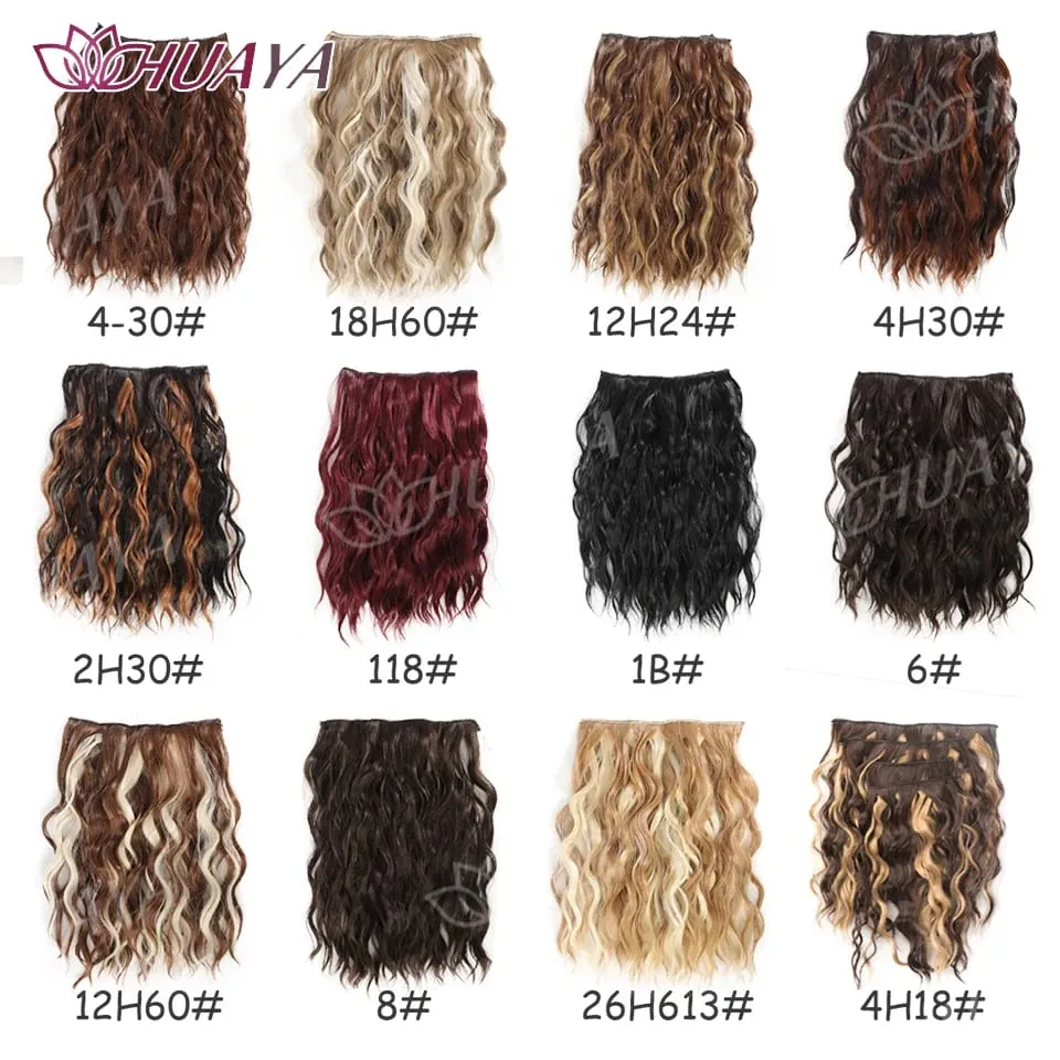 Synthetic Extension Wigs for Women BB Clip Style Four-Piece Set Water Wave Short Hair Extension Wigs Suitable for Everyday Wear — image 6