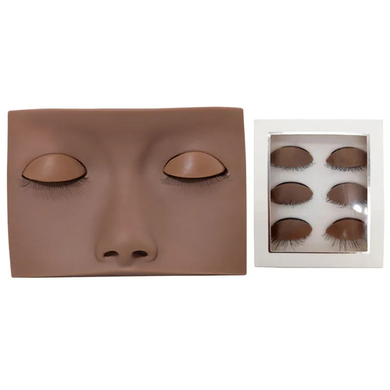 Mannequin Head For Eyelash Extension Training Kit With Removable Eyelids Silicone Cosmetic Model Heads Makeup Tools Gel Material — image 27